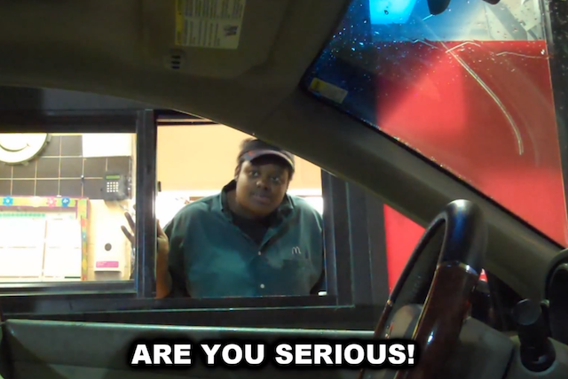 Ghost Driver Drive Thru Prank
